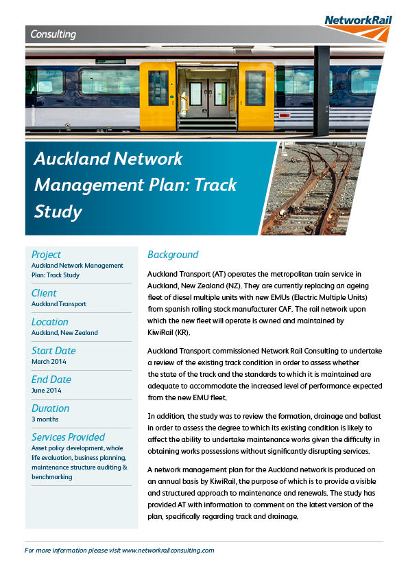 Auckland Network Management Plan