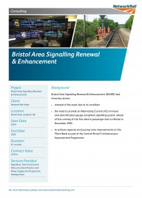 Bristol Area Signalling Renewal Enhancement