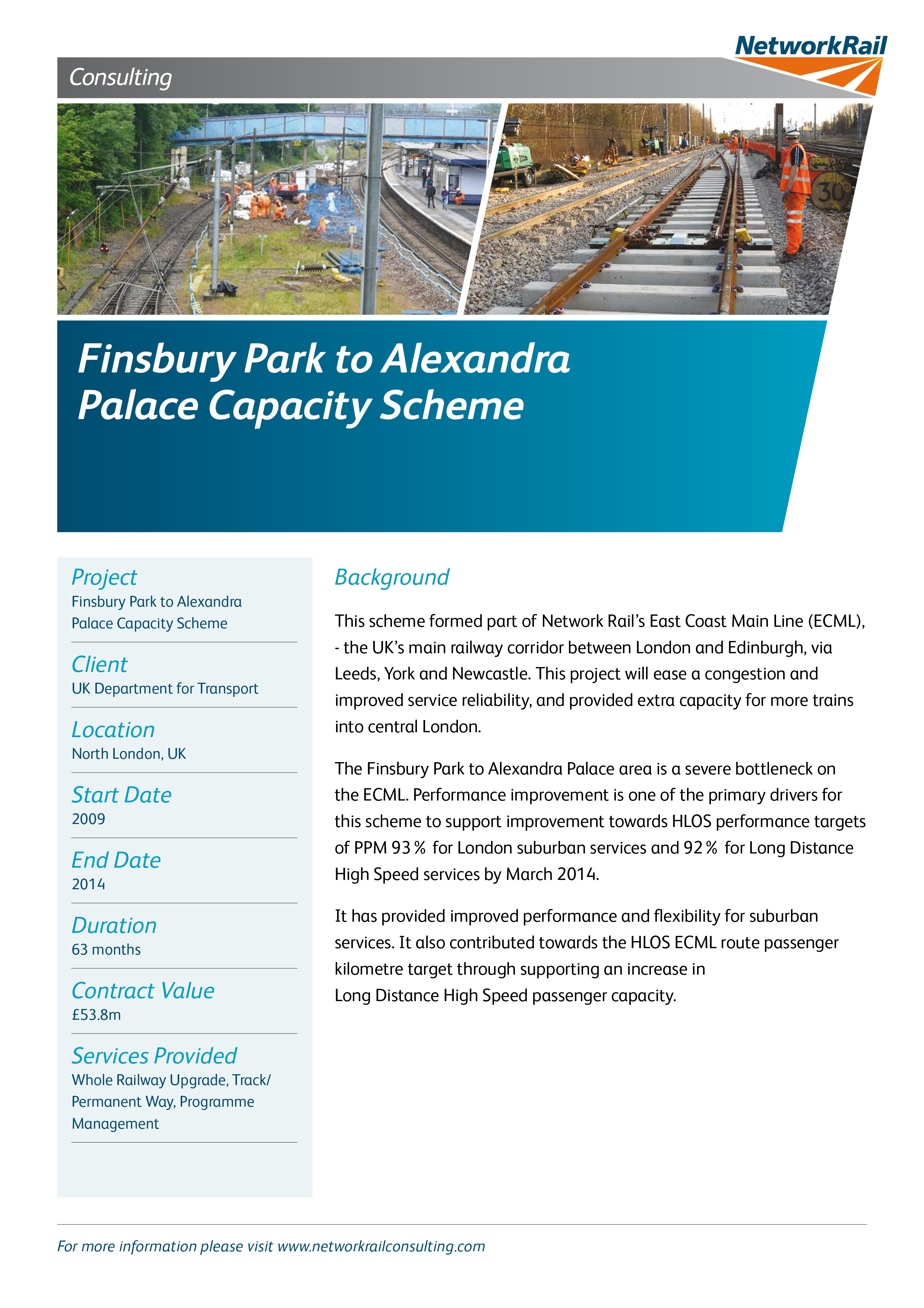Finsbury Park to Alexandra Palace Capacity Scheme