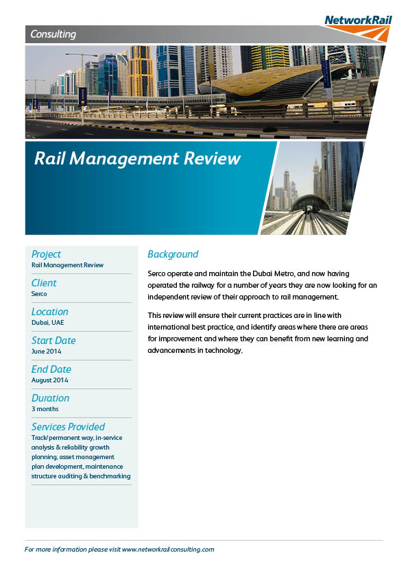 Rail Management Review