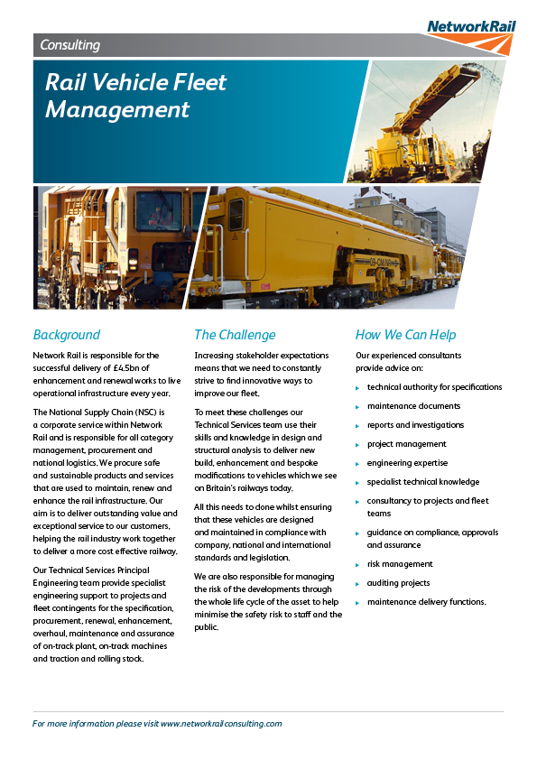 Rail Vehicle Fleet Management