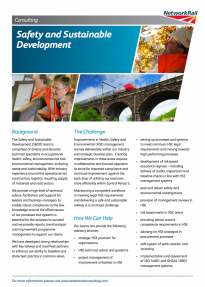 Safety and Sustainable Development publication