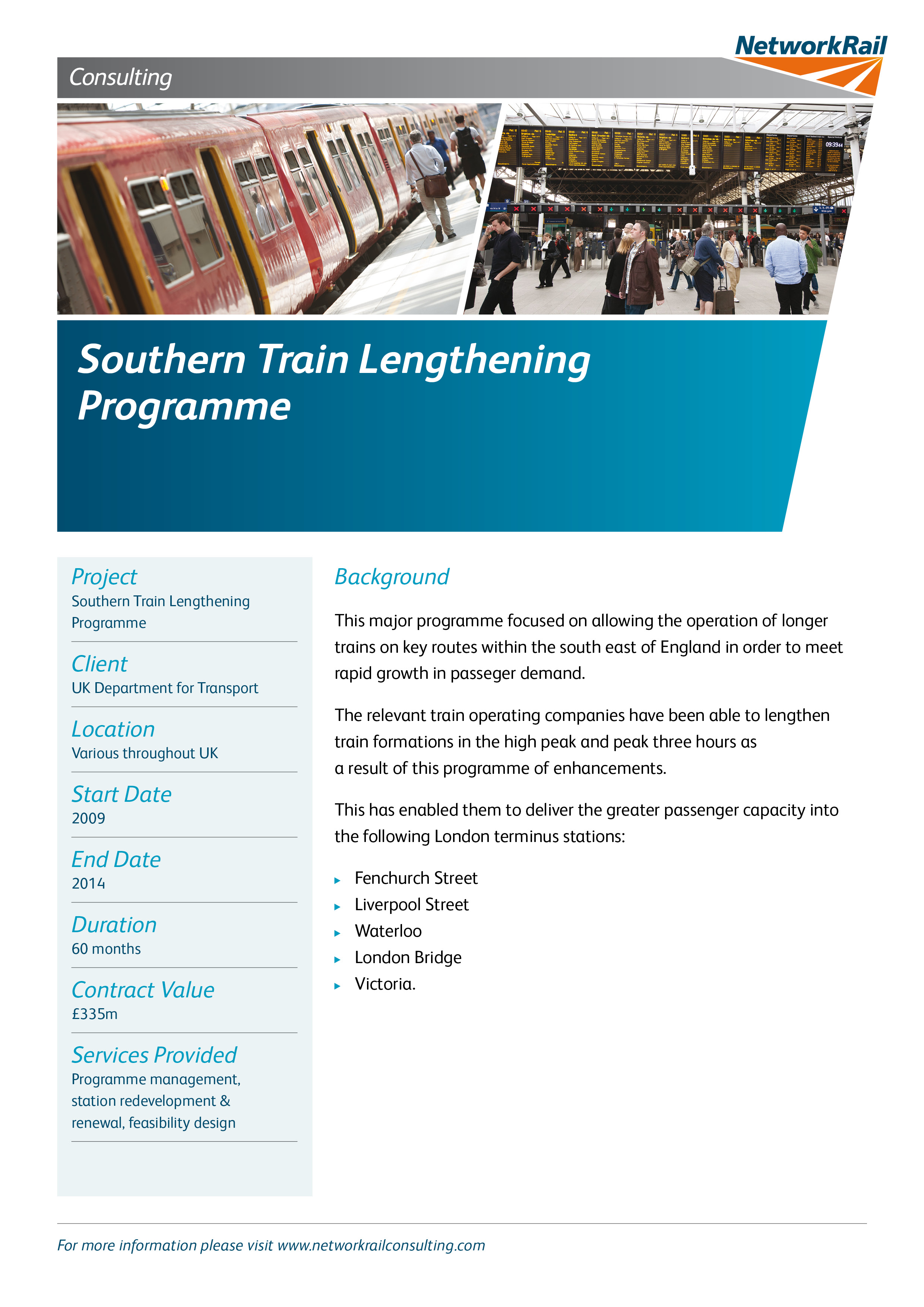Southern Train Lengthening Programme