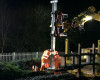 Stantions being put up for electrification of Preston Manchester line