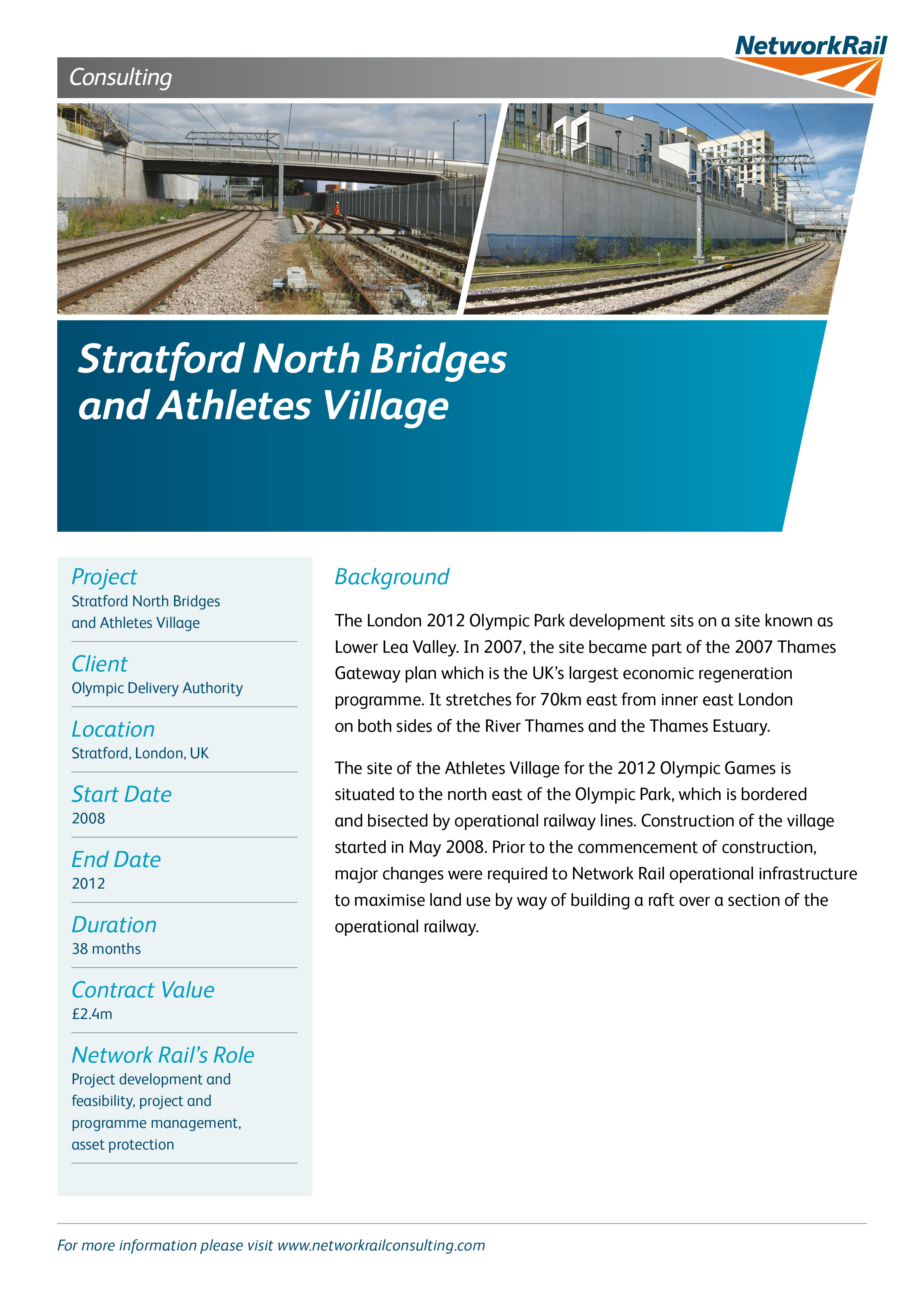 Stratford North Bridges and Athletes Village