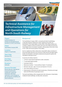 Technical Assistance for Infrastructure Management and Operations for North South Railway Page 1